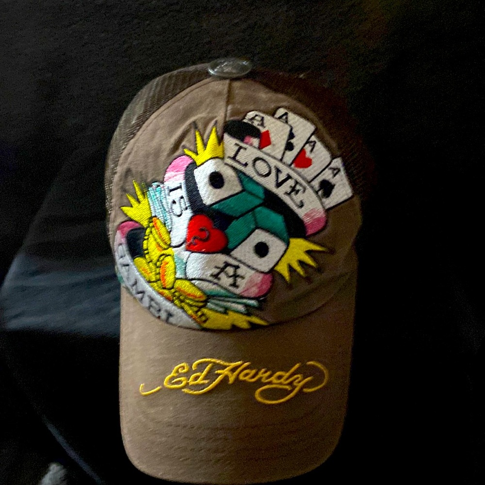 Ed Hardy “Love is a Gamble” trucker hat